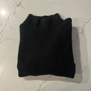 Wilfred Free Black Wool Cropped Sweater
